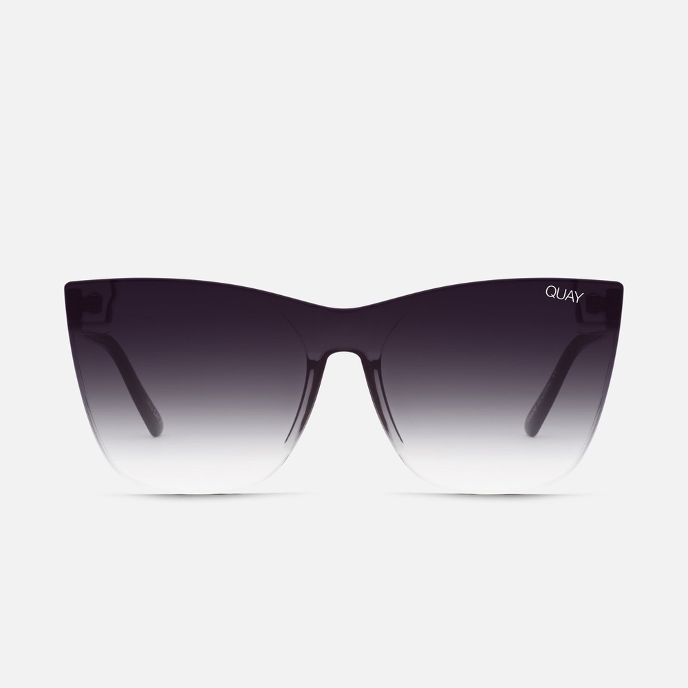 Used Quay Come Thru Women’s Sunglasses Black Frame / Fade Lens